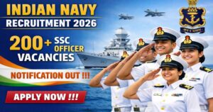 Read more about the article Indian Navy SSC Officer Recruitment 2026 – Apply Online for 260 Posts