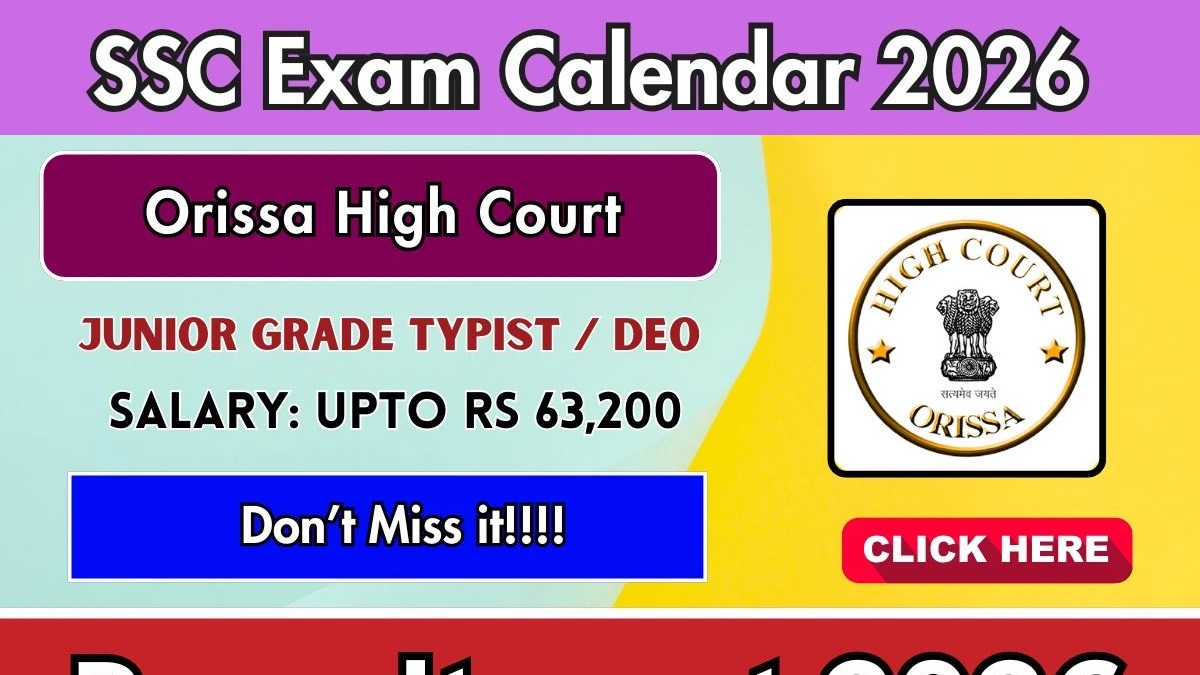 Read more about the article Orissa High Court Junior Grade Typist / DEO Recruitment 2026 – Apply Online for 28 Posts