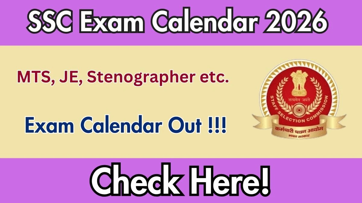 Read more about the article SSC Exam Calendar 2026 Released – Check Exam Dates & Schedule PDF